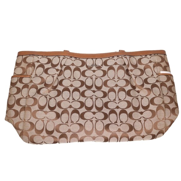 Coach Handbags - NWT COACH Signature Gallery Shoulder Tote/Bag Jacquard Khaki F1160-F17725 NEW